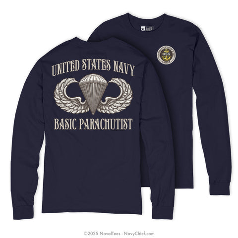 CPO "Basic Parachutist" Long Sleeve Tee | Navy