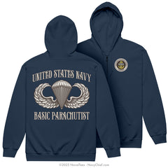 CPO "Basic Parachutist" Zippered Hoodie | Navy