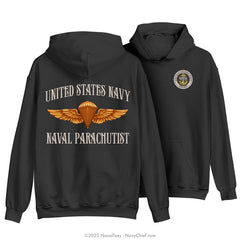 CPO "Naval Parachutist" Hooded Sweatshirt | Black