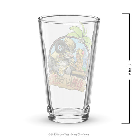 "The Khaki Bar" | 16oz Shaker Pint Glass