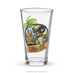 "The Khaki Bar" - 16oz Shaker Pint Glass