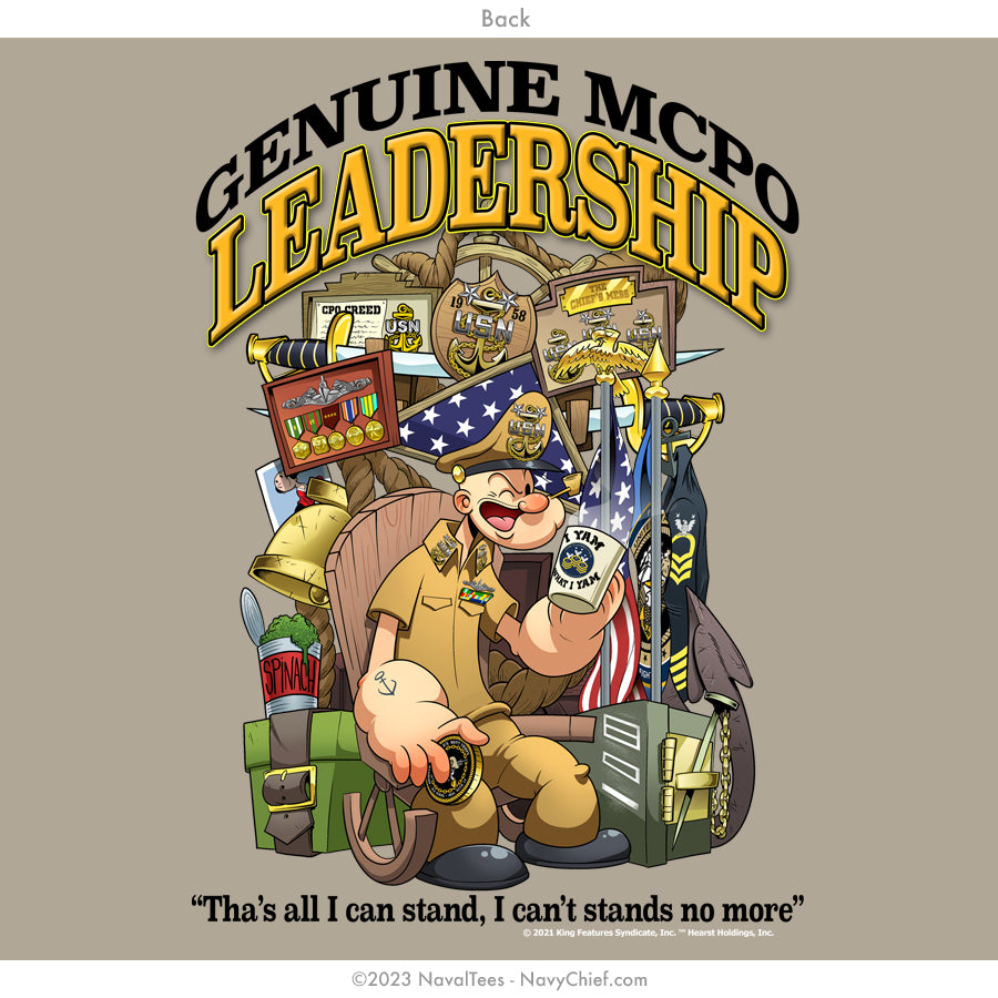 "Genuine MCPO Leadership" Tee - Khaki