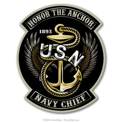 "Honor The Anchor" - 4 inch Vinyl Decal