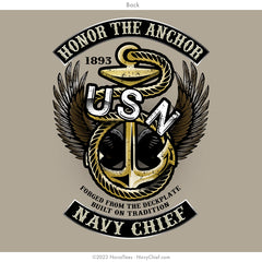 "Honor the Anchor" Long Sleeve Tee | Khaki