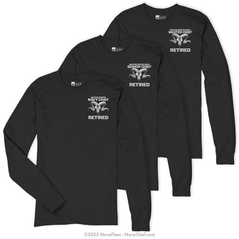 "Retired DTOM" Long Sleeve Tee | Black