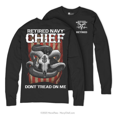 "Retired DTOM" Long Sleeve Tee | Black