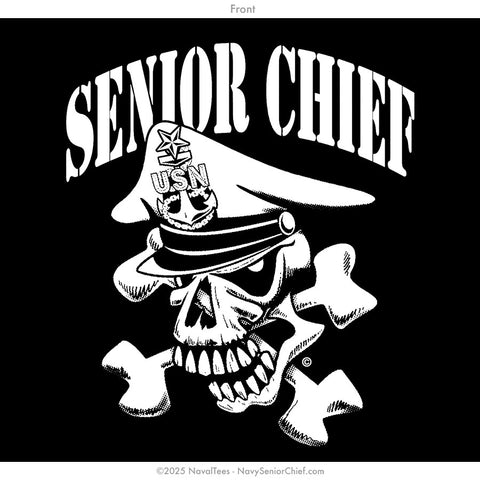 "Retired Senior Chief" Hooded Sweatshirt | Black