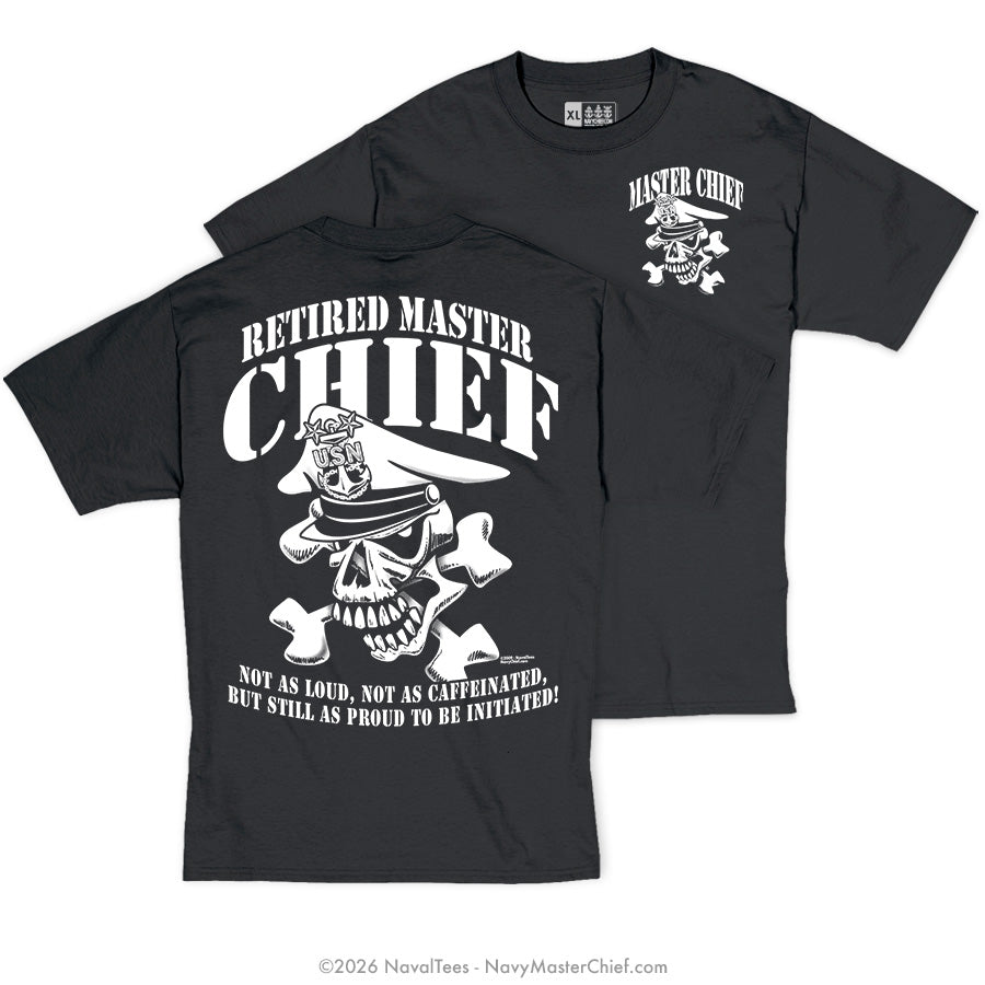 "Retired Skull & Crossbones" Tee | Black