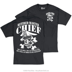 "Retired Skull & Crossbones" Tee | Black