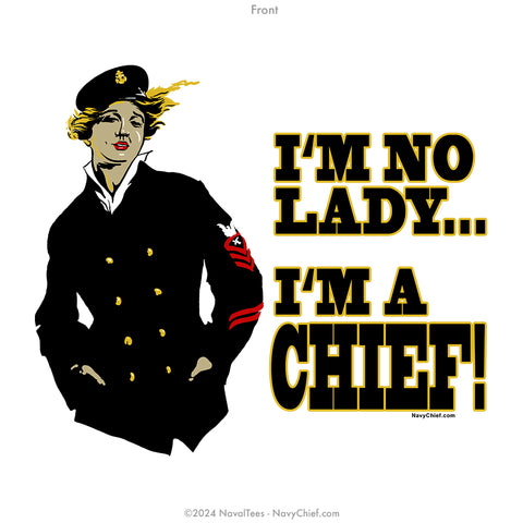 "No Lady" Tee | White