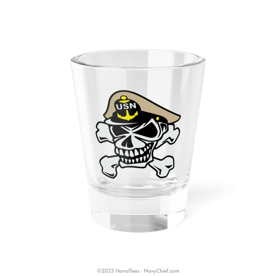 Navy Chief "Skull & Crossbones" | 1.5oz Shot Glass