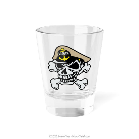 Navy Chief "Skull & Crossbones" | 1.5oz Shot Glass