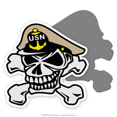 Navy Chief "Skull & Crossbones" | 6 inch Magnetic Decal