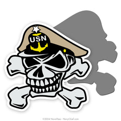 Navy Chief "Skull & Crossbones" | 6 inch Magnetic Decal