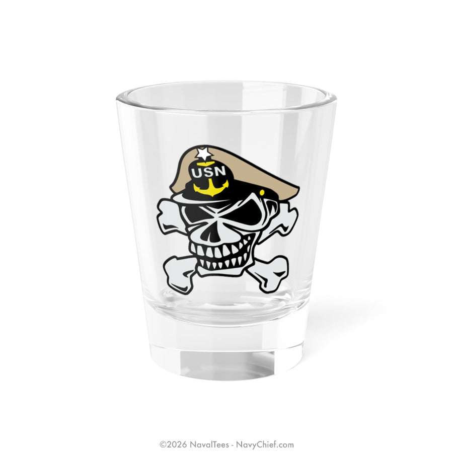 Navy Senior Chief "Skull & Crossbones" | 1.5oz Shot Glass