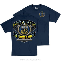 "SCPO Fouled Anchor" Tee | Navy