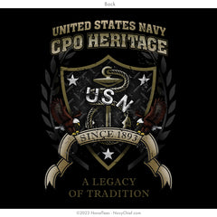 "CPO Heritage" Long Sleeve Tee - Black