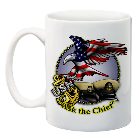 "Ask the Chief" - 15 oz Coffee Mug