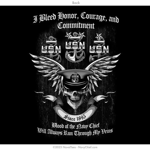 "Blood of the Chief" Hooded Sweatshirt | Black