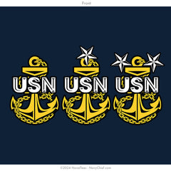"Title of Chief" Hooded Sweatshirt | Navy