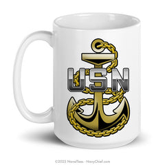 "Navy Chief Fouled Anchor" | Coffee Mug