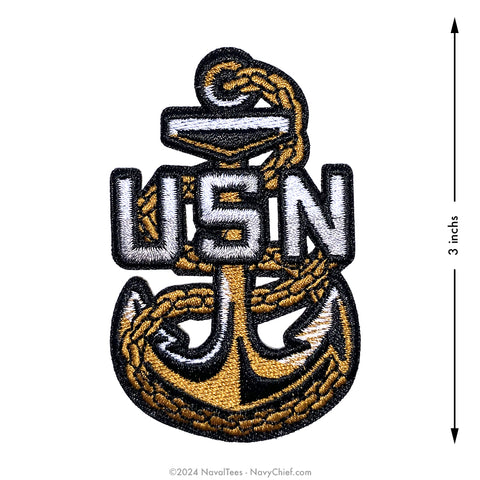 Embroidered "CPO Anchor" | 3 inch Patch