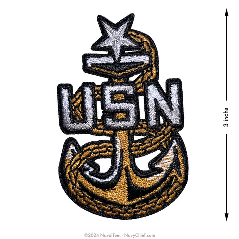 Embroidered "SCPO Anchor" | 3 inch Patch