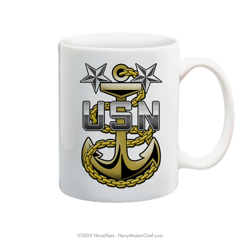 "Navy Master Chief Fouled Anchor" | 15 oz Coffee Mug