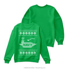 "Carrier" Ugly Christmas Sweatshirt | Green