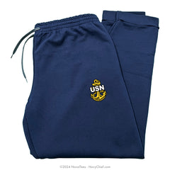 Embroidered "CPO Anchor" Jogger Sweatpants w/ Pockets