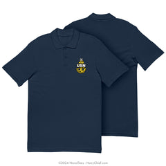 "Embroidered Anchor" Polo | Navy