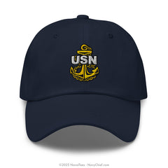 "Embroidered Anchor" Classic Dad Hat - Navy