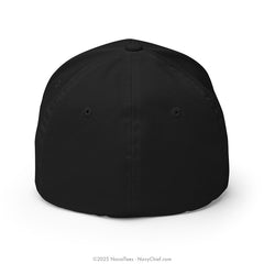 "Embroidered Anchor" FLEXFIT® Hat - Black