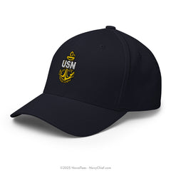 "Embroidered Anchor" FLEXFIT® Hat - Navy