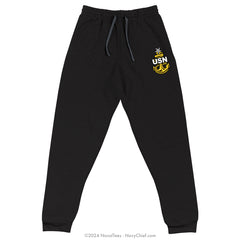 Embroidered "SCPO Anchor" Jogger Sweatpants w/ Pockets