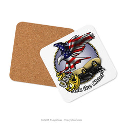 "Ask The Chief" Coaster | Cork-Backed