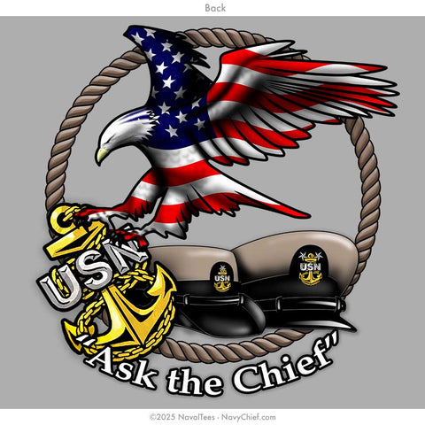 "Ask The Chief" American Made Tee | Grey
