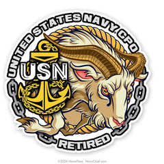 "Retired Goat" | 5 inch Vinyl Decal