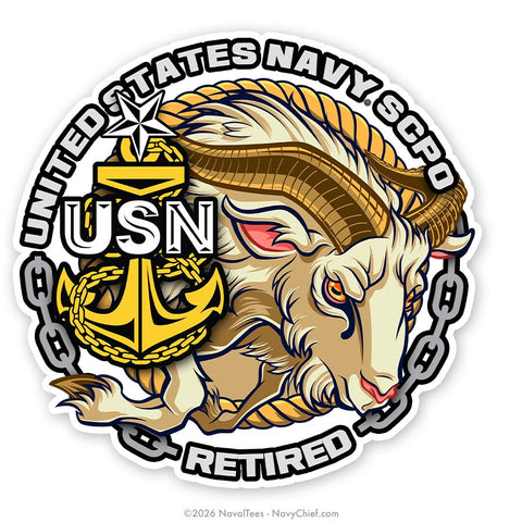 "SCPO Retired Goat" | 5 inch Vinyl Decal