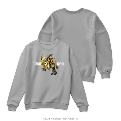 "CPO GOAT" Crewneck Sweatshirt | Grey