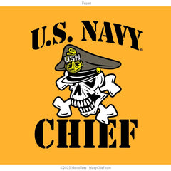 "Don't Mess - Skull & Crossbones" Tee | Gold