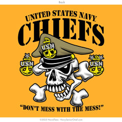 SCPO "Dont Mess Skull" Tee | Gold