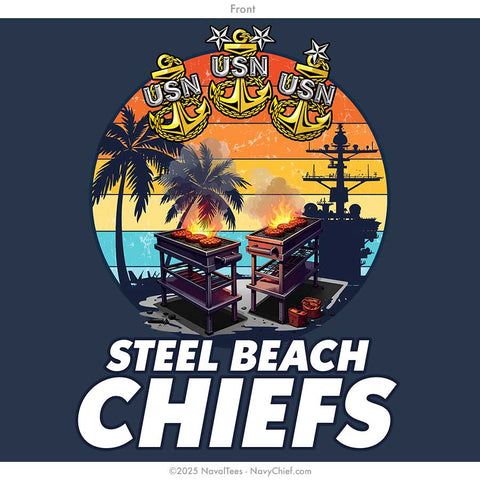 "Steel Beach Chiefs" Tank | Navy