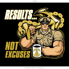 "Results" Crewneck Sweatshirt | Black