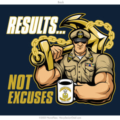 SCPO "Results - Not Excuses" Tee | Navy