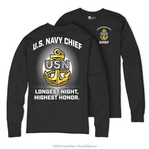 "Longest Night" Long Sleeve Tee | Black