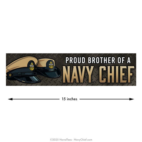 "Proud Brother" Bumper Sticker | 15 in Vinyl Decal