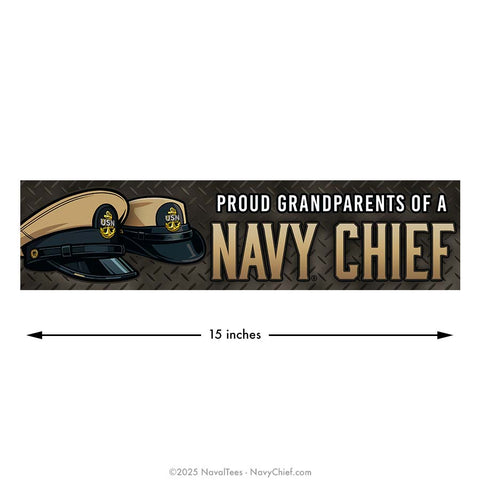 "Proud Grandparents" Bumper Sticker | 15 in Vinyl Decal
