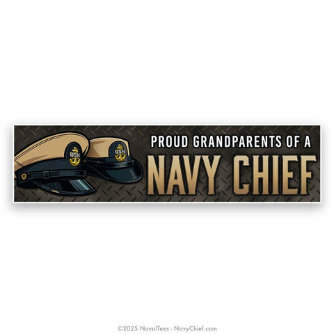"Proud Grandparents" Bumper Sticker | 15 in Vinyl Decal
