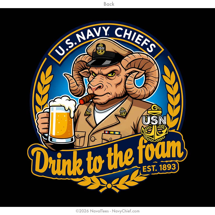 "Drink to the Foam" Long Sleeve Tee | Black